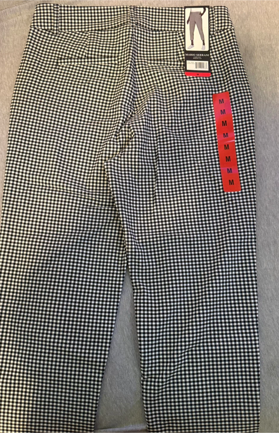 Mario Surrani Gingham Pants - Size Medium - photo 2