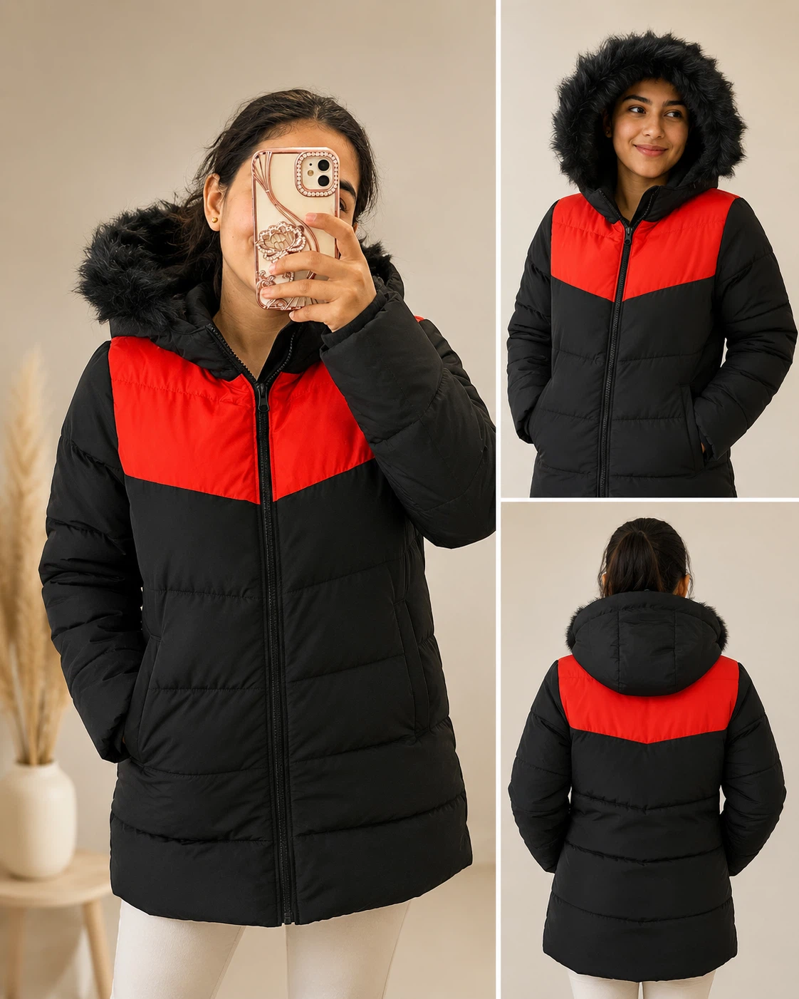 Arctic Squad Puffer Jacket with Fur Hood