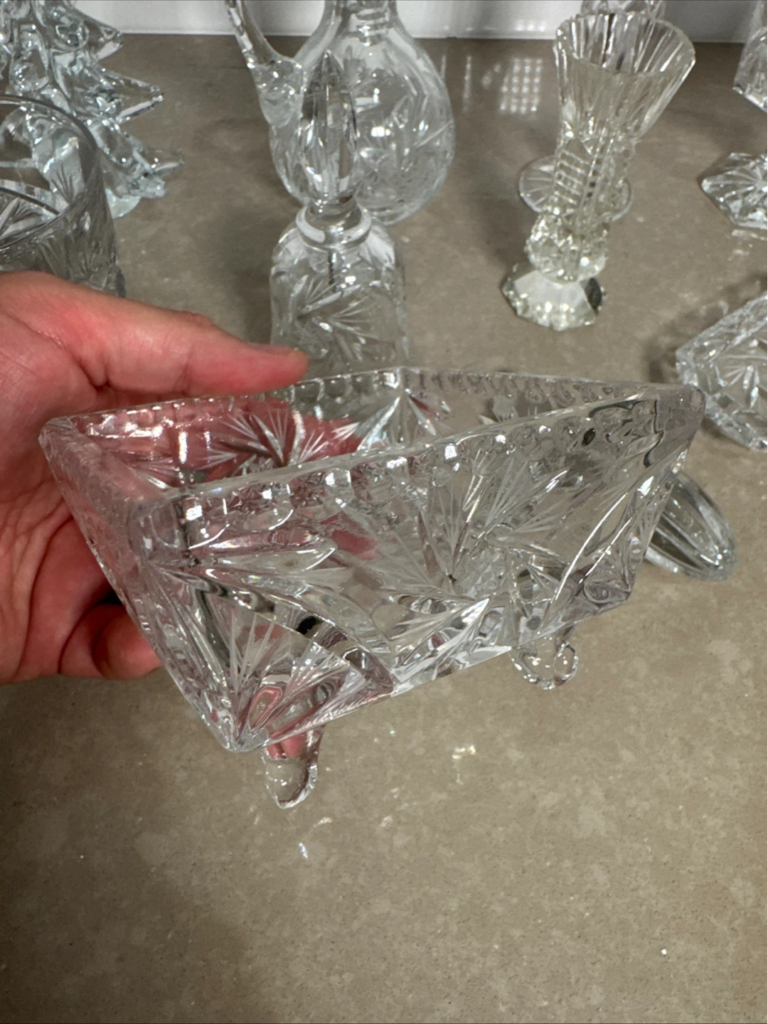 Vintage Assorted Crystal Glassware Set - photo 4