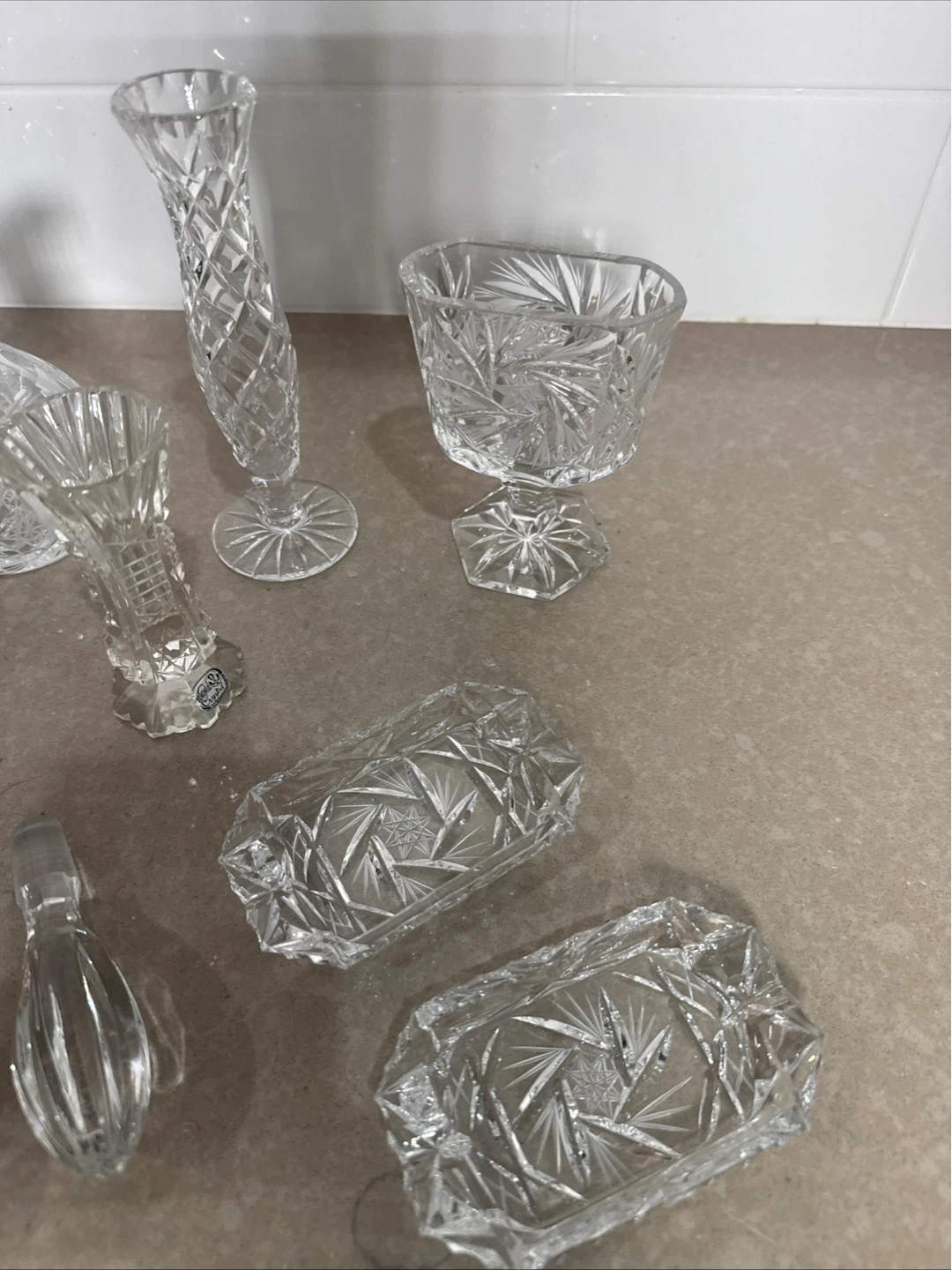 Vintage Assorted Crystal Glassware Set - photo 3