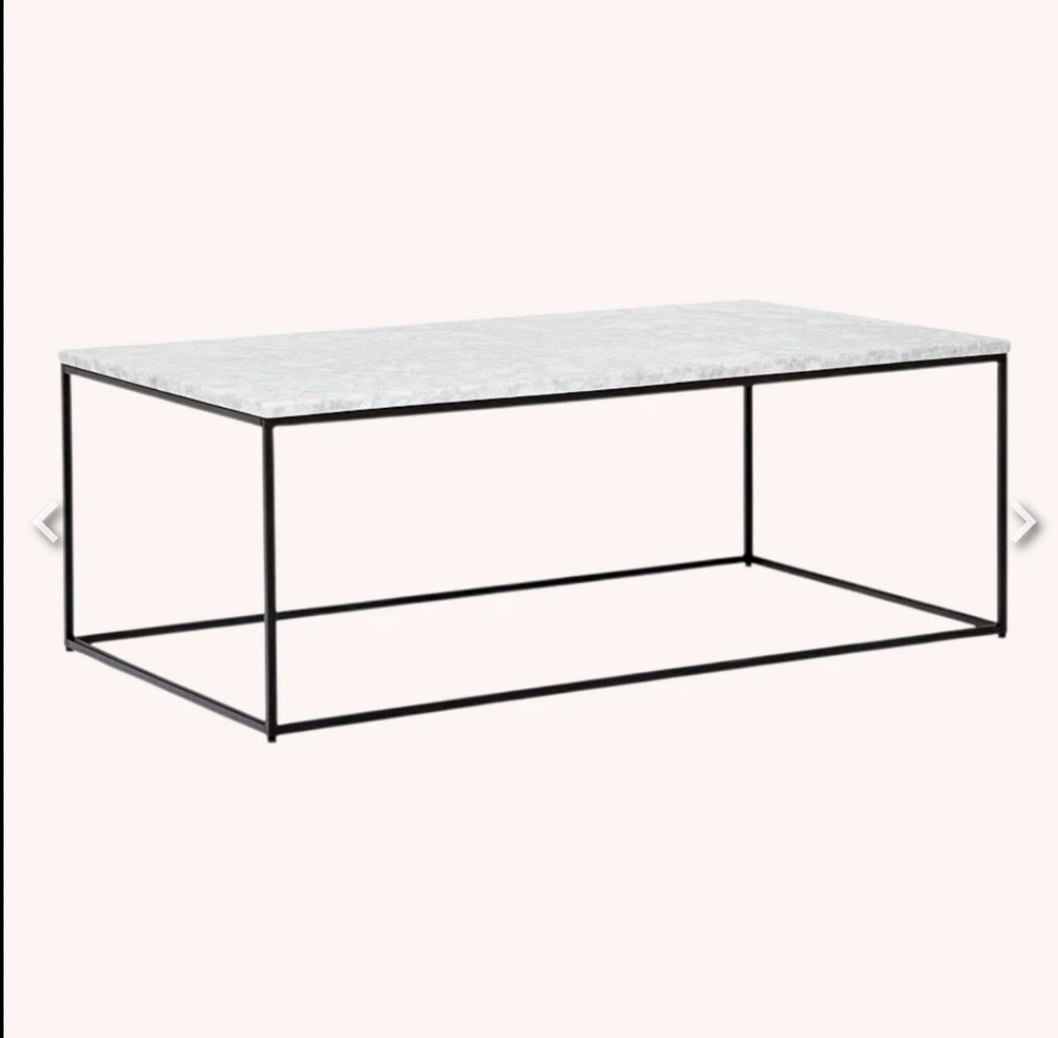 West Elm Marble Top Coffee Table - photo 2