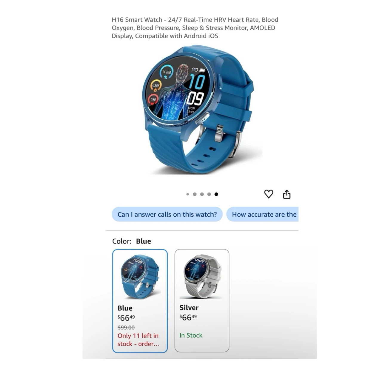 Brand new H16 Smart Watch