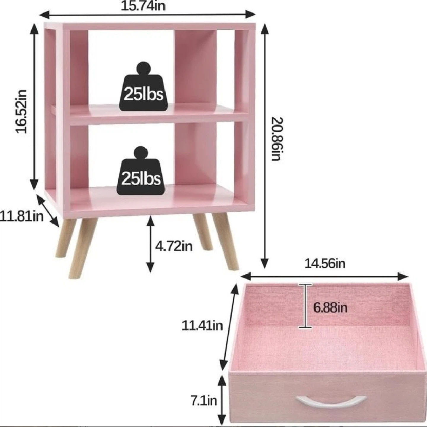 Pink Nightstand - photo 4