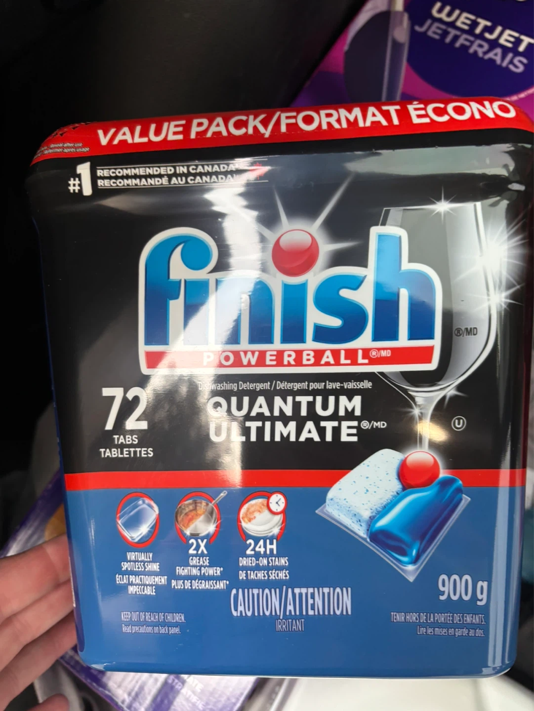 Finish Quantum Ultimate Dishwasher Detergent Tabs, 72 Count
