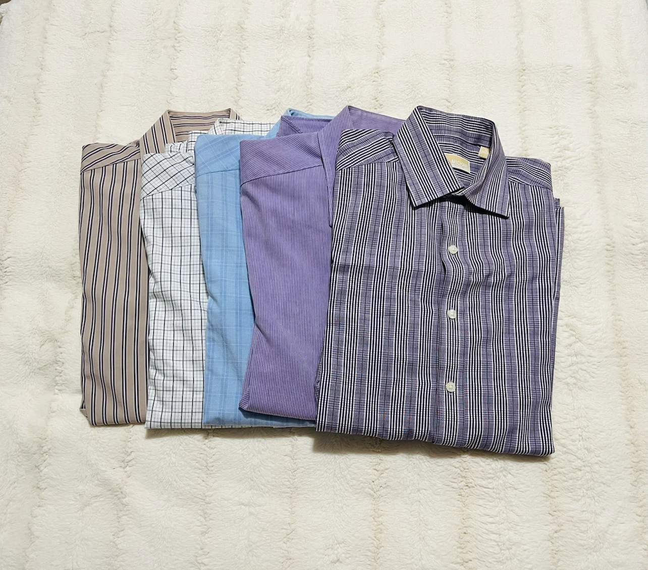 5 Michael Kors dress shirts size Large