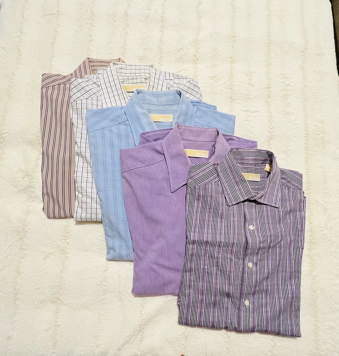 5 Michael Kors dress shirts size Large - photo 2