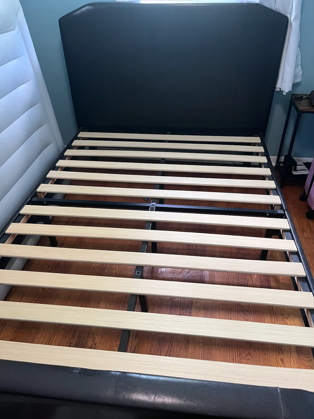 Full Size Faux Leather Bed