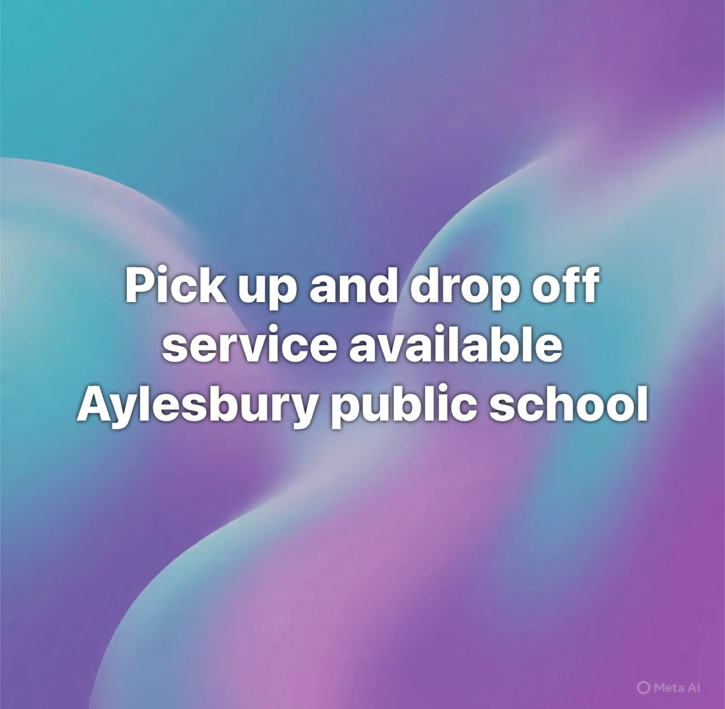 Pick up and drop off service available