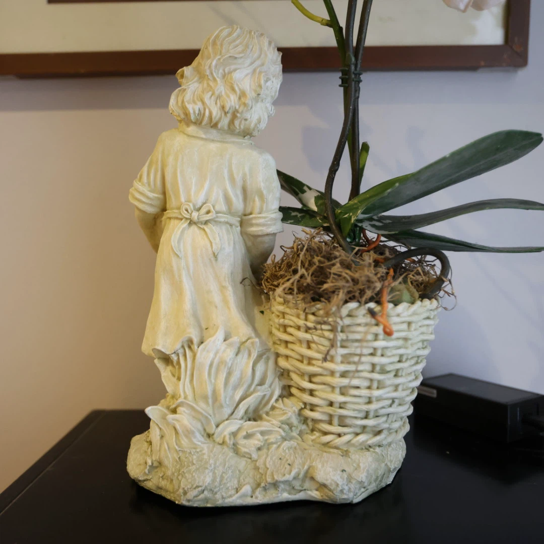Orchid with Figurine Pot - photo 2