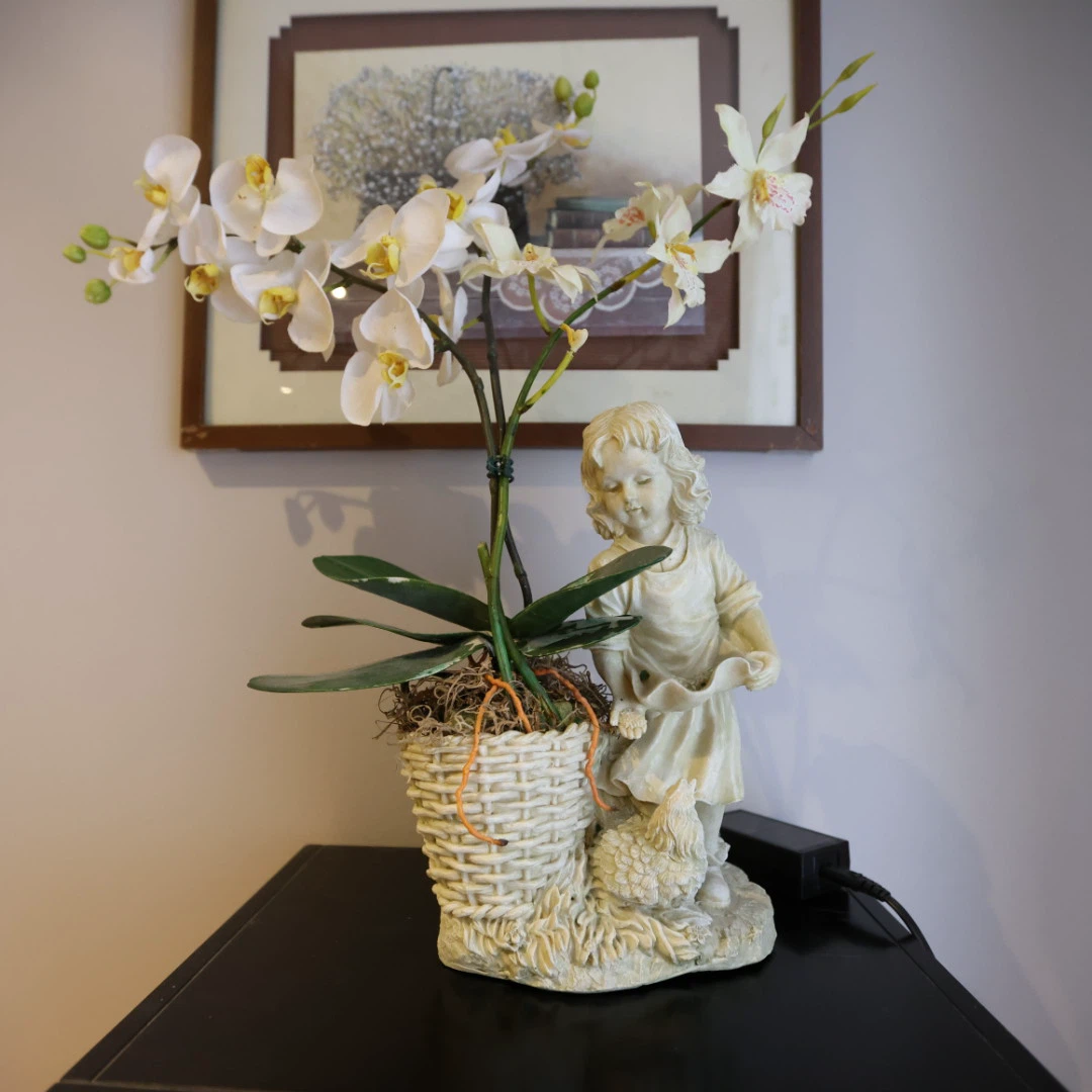 Orchid with Figurine Pot - photo 4