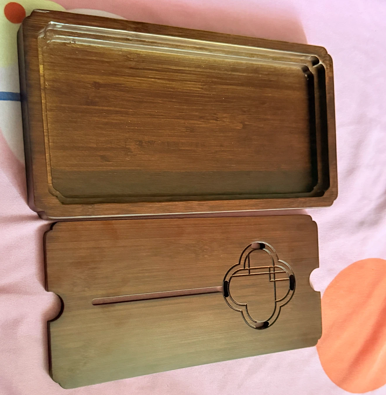 Bamboo Tea Tray with Drainage