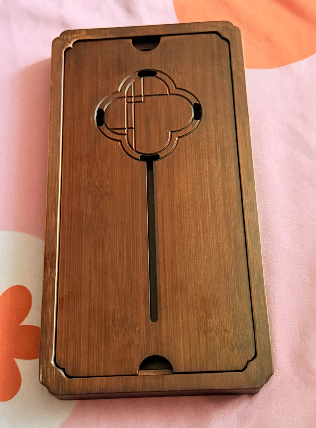 Bamboo Tea Tray with Drainage - photo 2