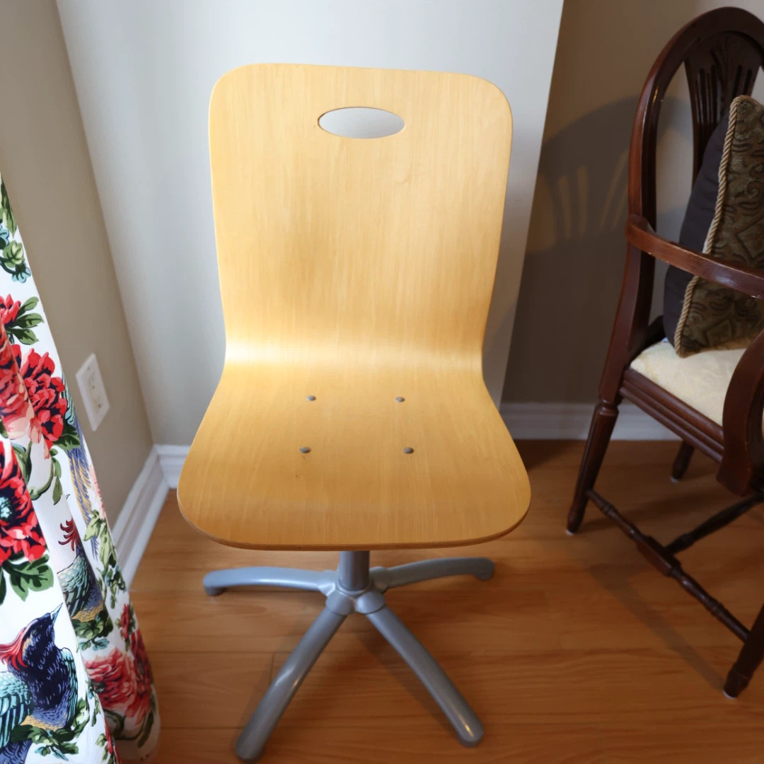 Wood Swivel Office Chair
