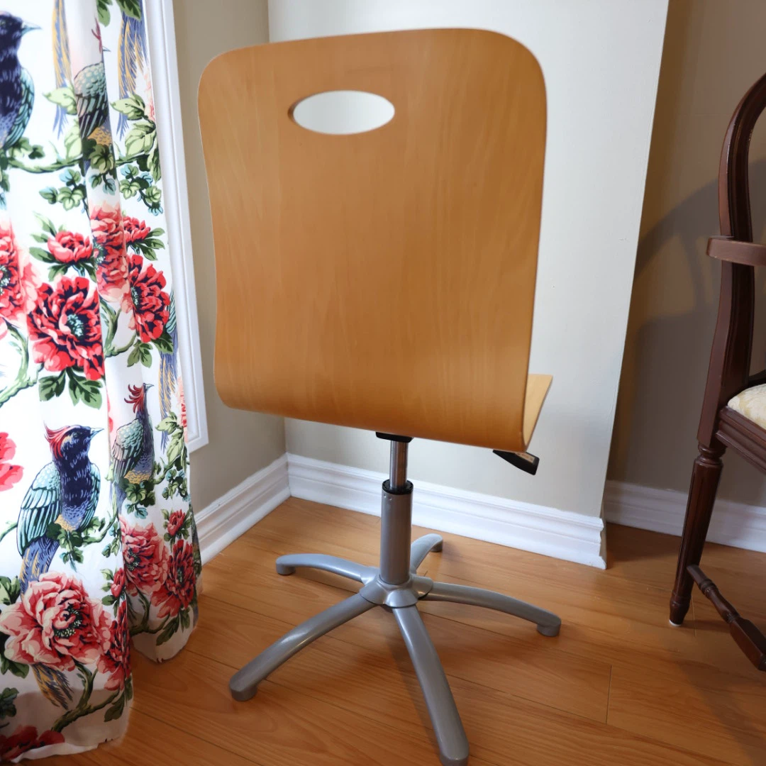 Wood Swivel Office Chair - photo 5