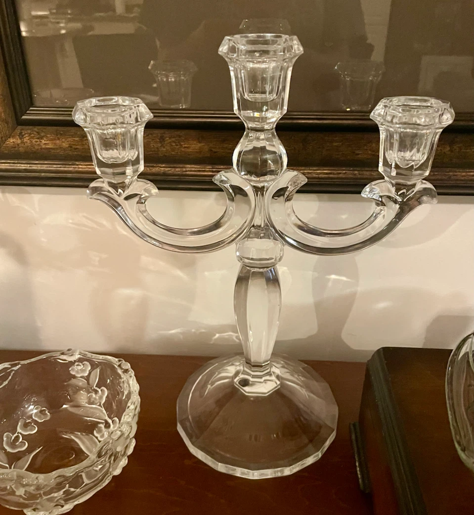 Glass Candelabra