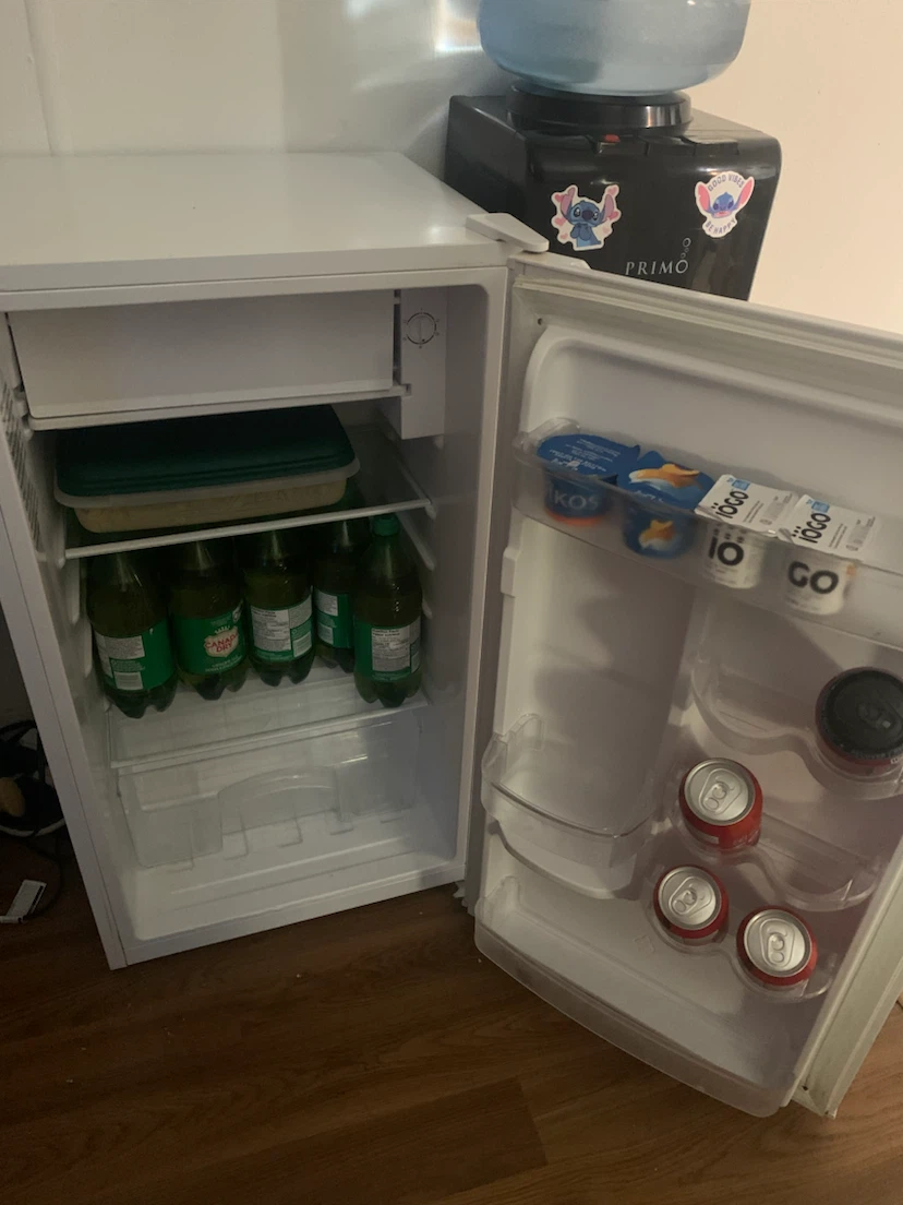 White Compact Refrigerator