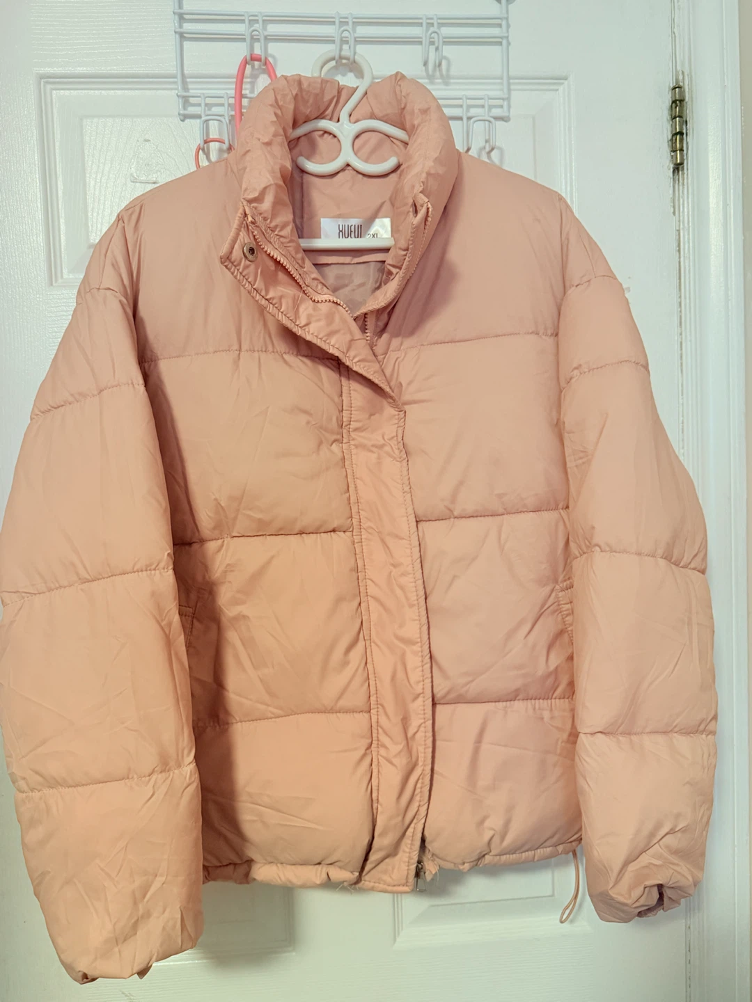 HUFUI Pink Puffer Jacket - XL