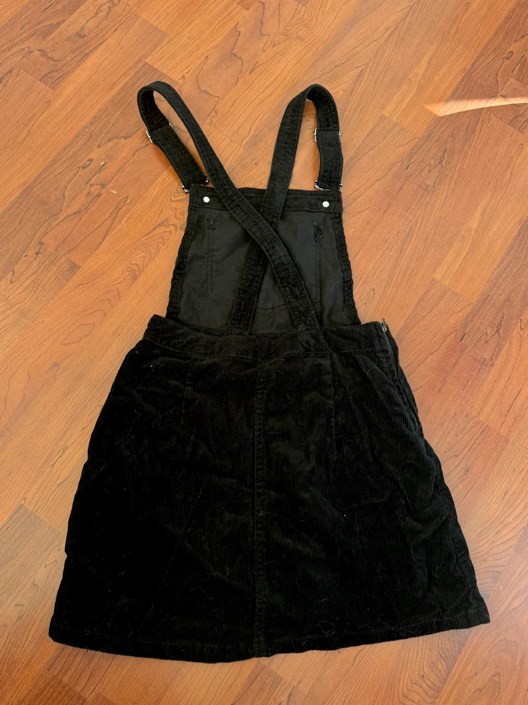 H&M Black Corduroy Overall Mini Dress — US - photo 2
