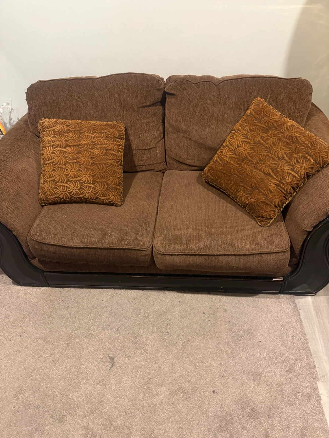 Brown Loveseat Couch