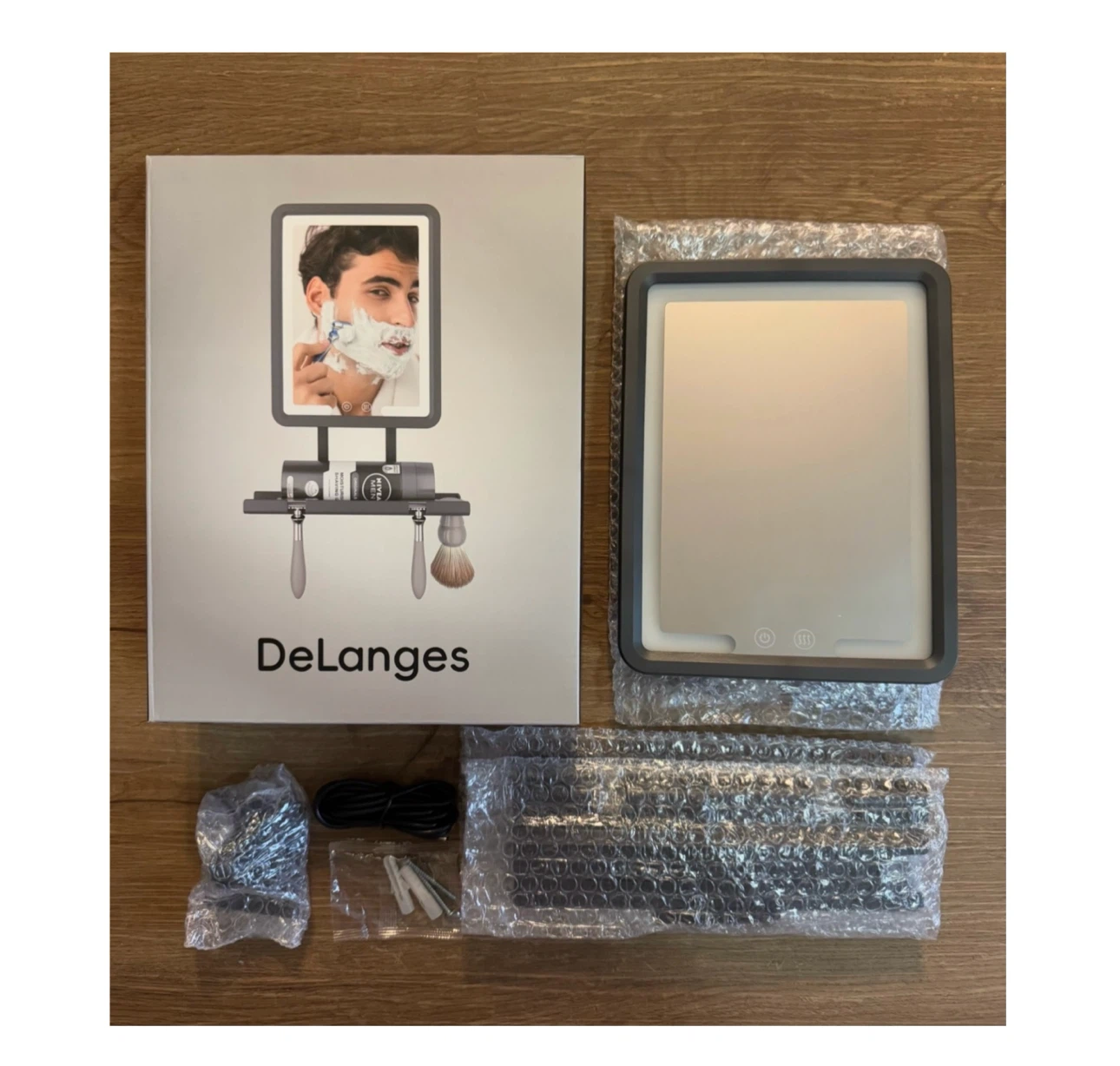Brand new 13.06"L x 7.13"W  LED Shower Mirror Fogless - photo 2