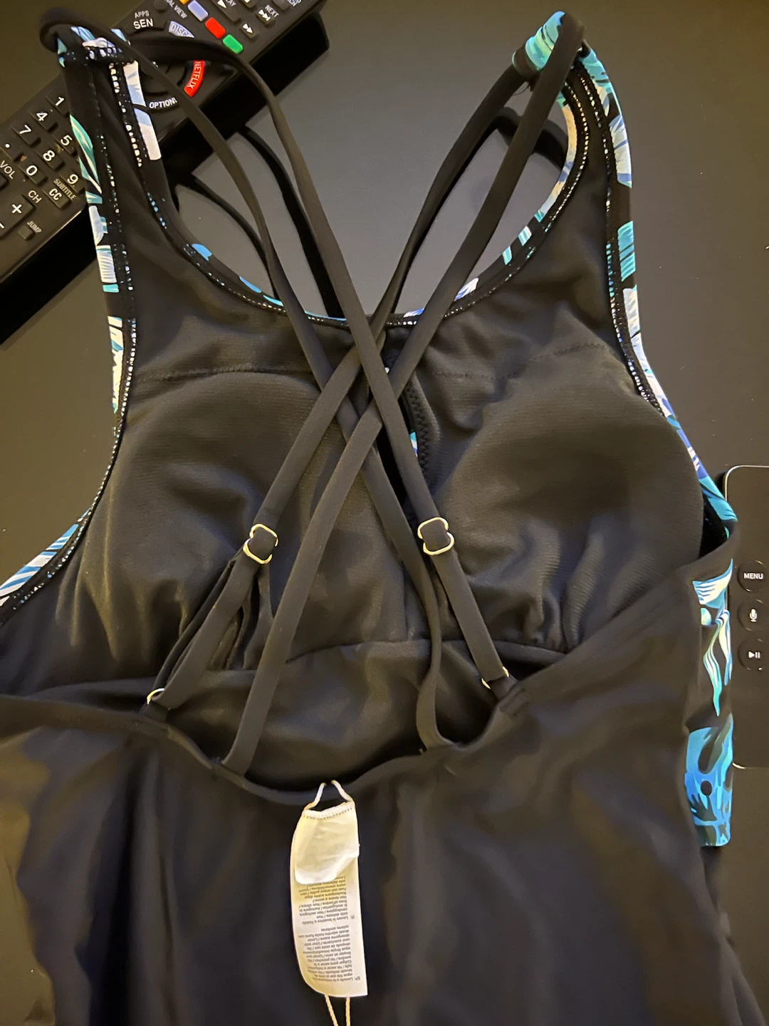 Lunabelle Swimsuit - Black/Blue Floral - photo 4