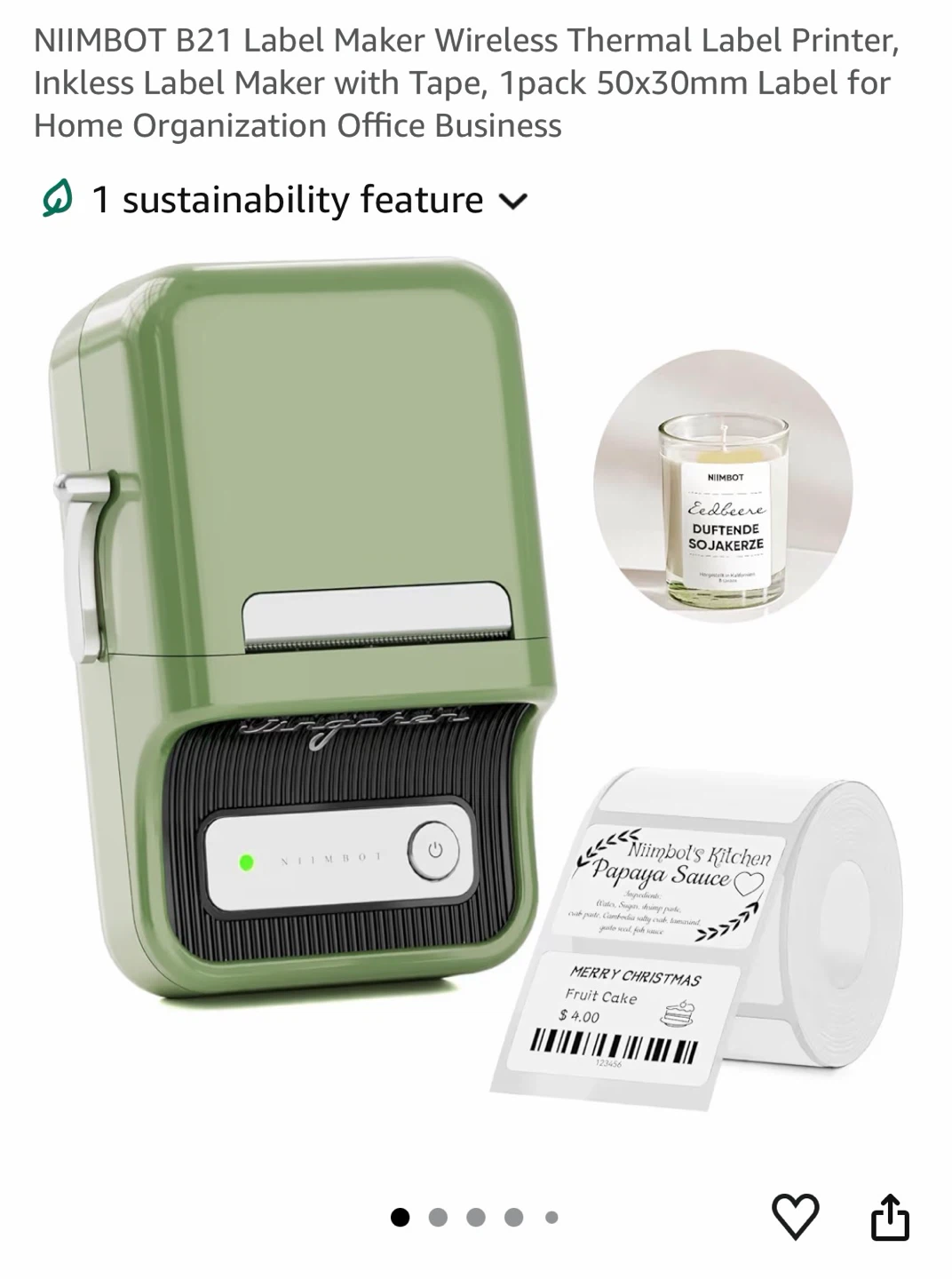 NIIMBOT B21 Smart Label Printer