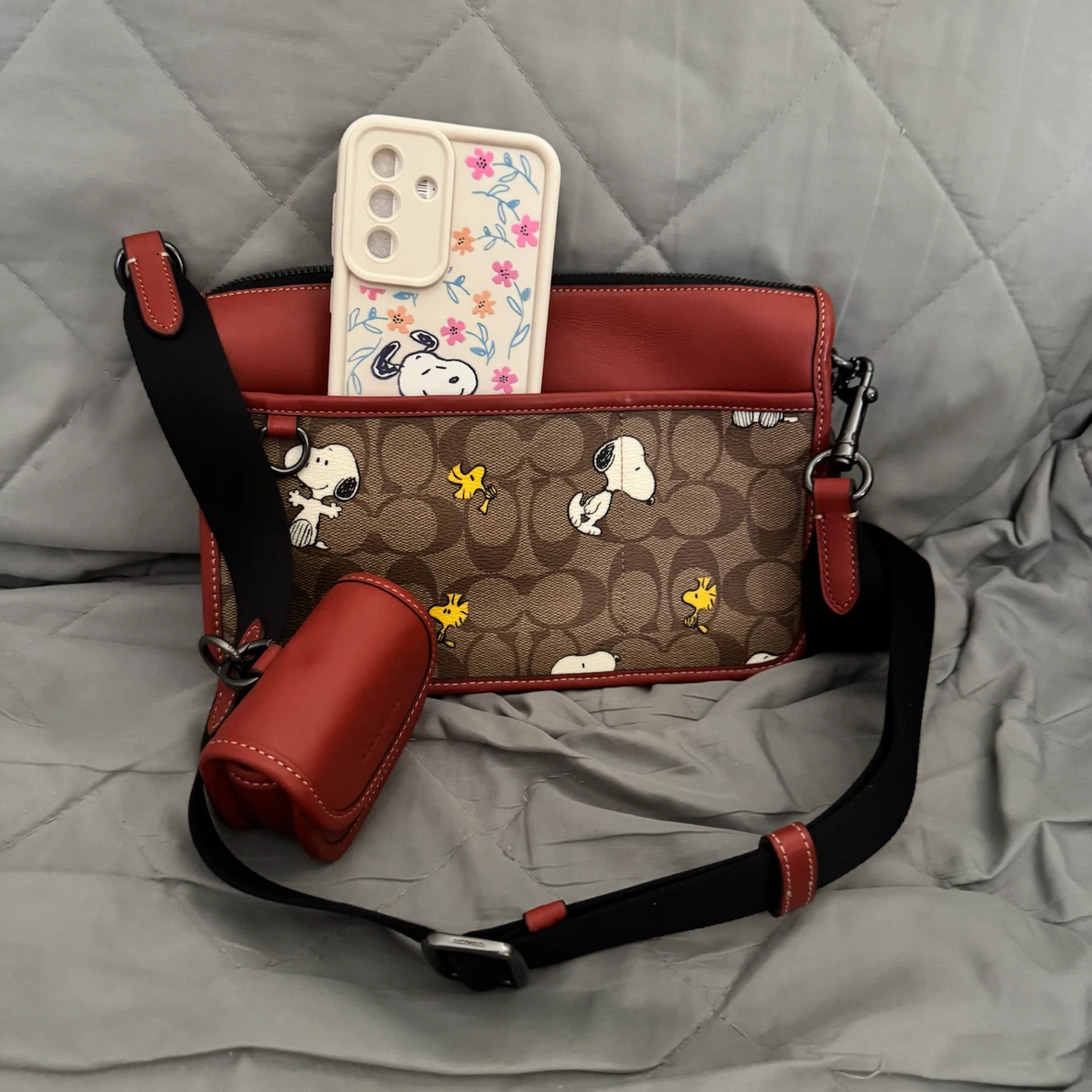 COACH x PEANUTS Crossbody Bag with Coin Pouch