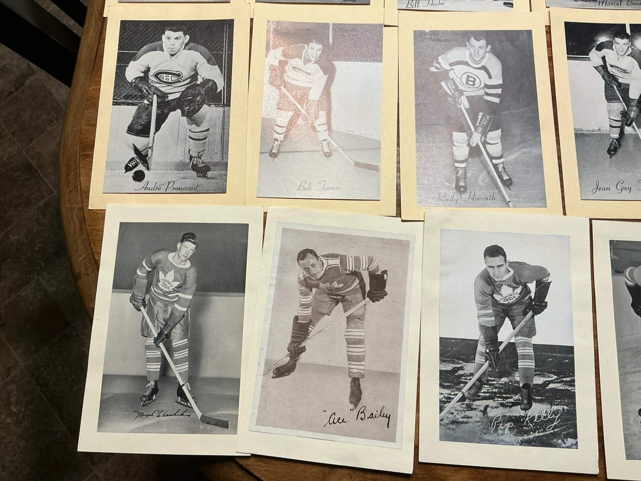 21 Antique NHL BEEHIVE Photos LEAFS, HABS, BRUINS & WINGS - photo 2