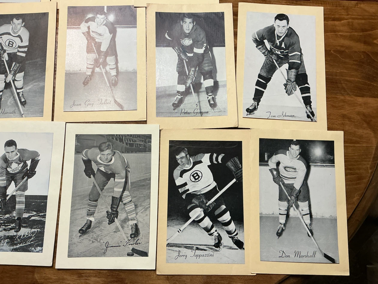 21 Antique NHL BEEHIVE Photos LEAFS, HABS, BRUINS & WINGS - photo 3