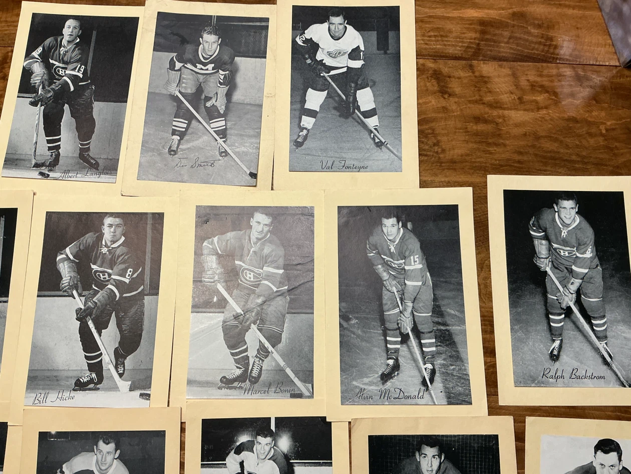 21 Antique NHL BEEHIVE Photos LEAFS, HABS, BRUINS & WINGS - photo 4