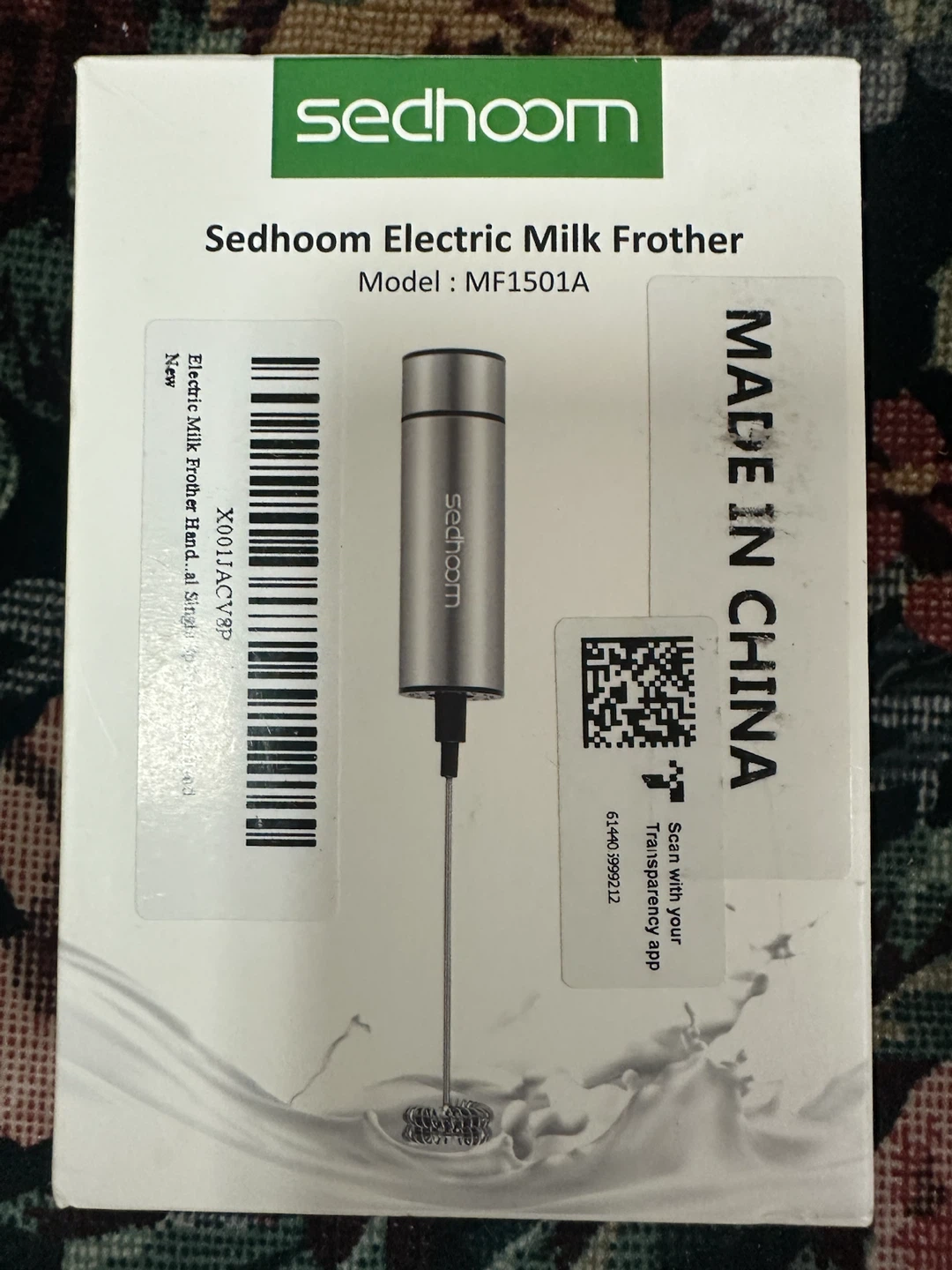 Sedhoom Electric Milk Frother MF1501A