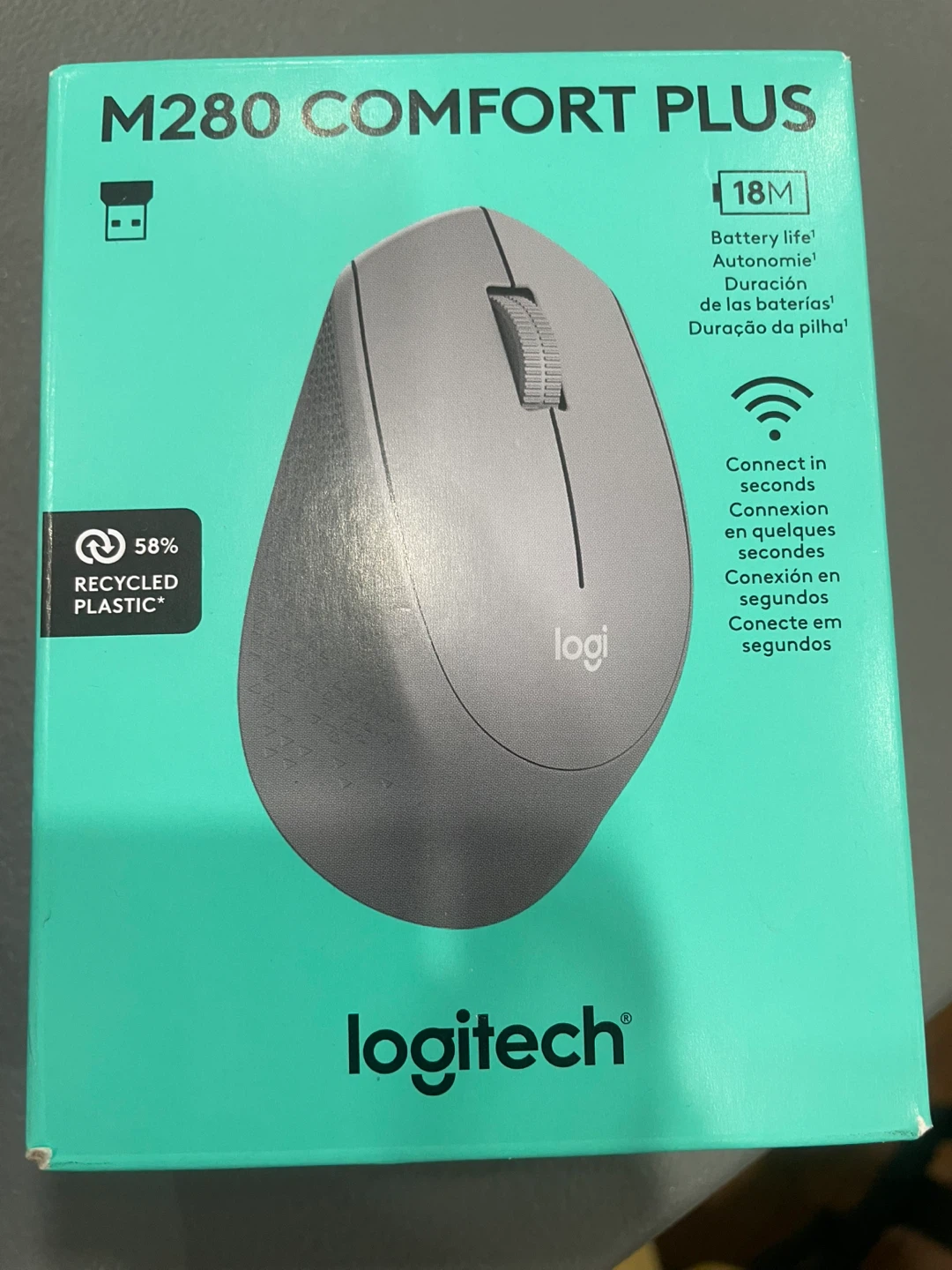 Logitech M280 Comfort Plus Wireless Mouse