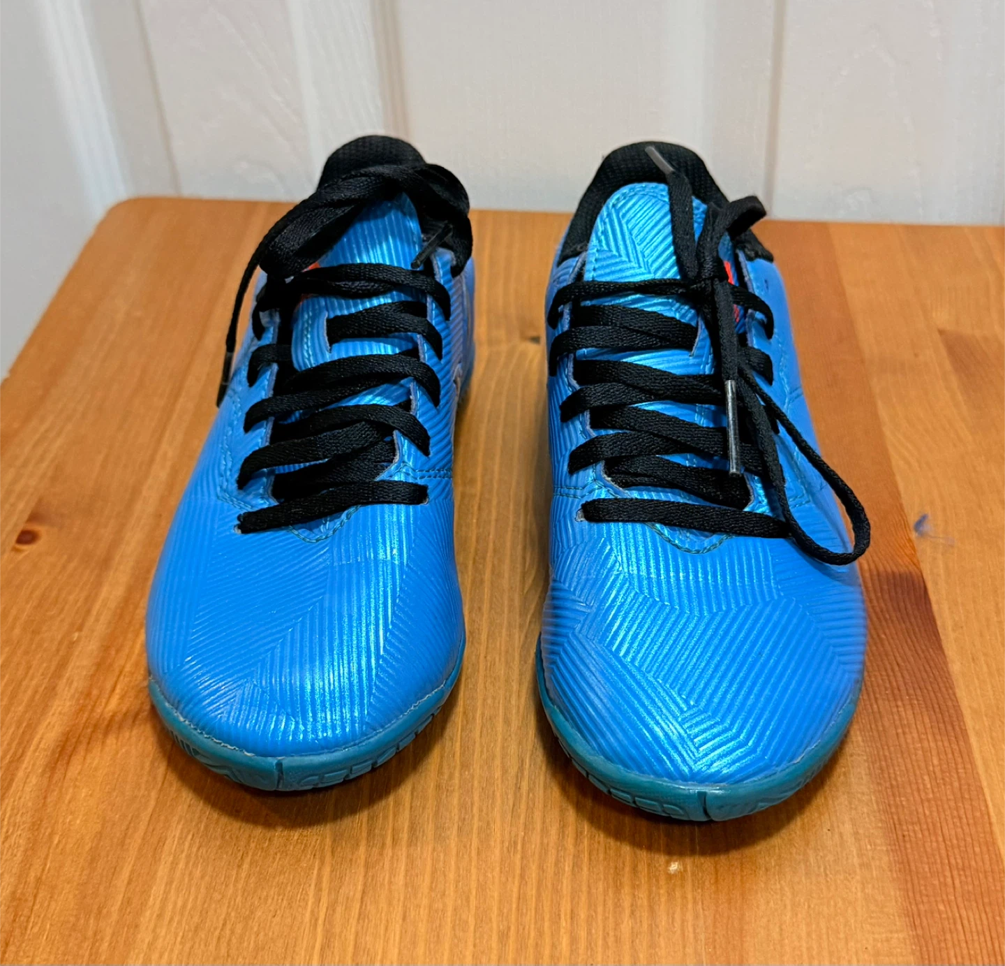 Blue Adidas Soccer Cleats size 1 - photo 2
