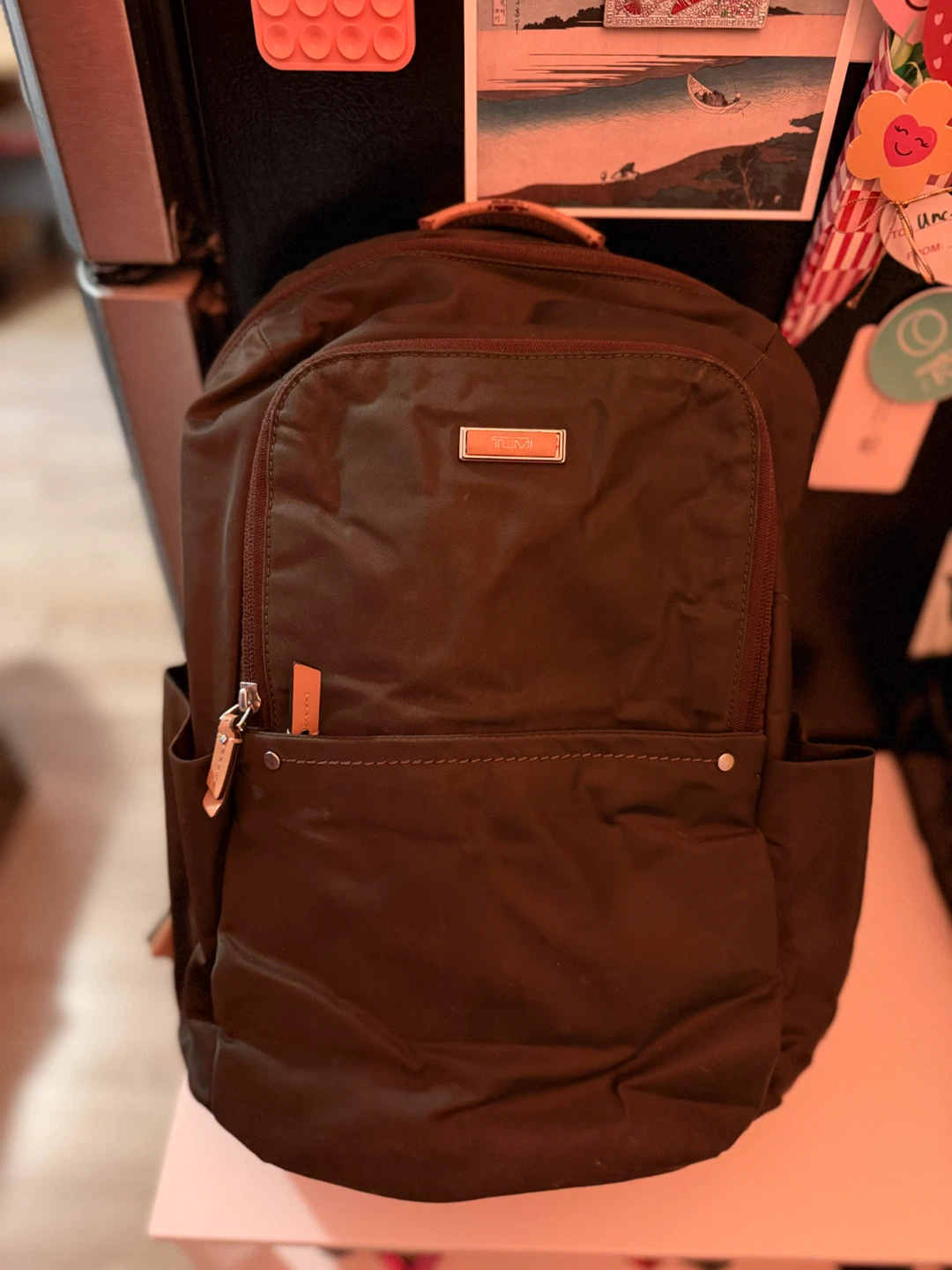 TUMI Brown Travel Backpack