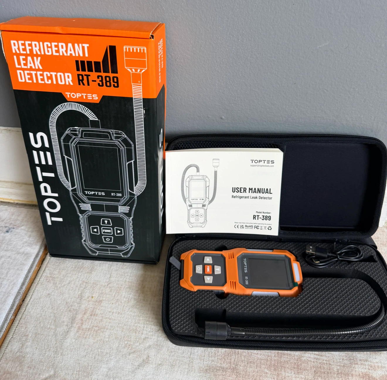 TOPTES RT-389 Refrigerant Leak Detector