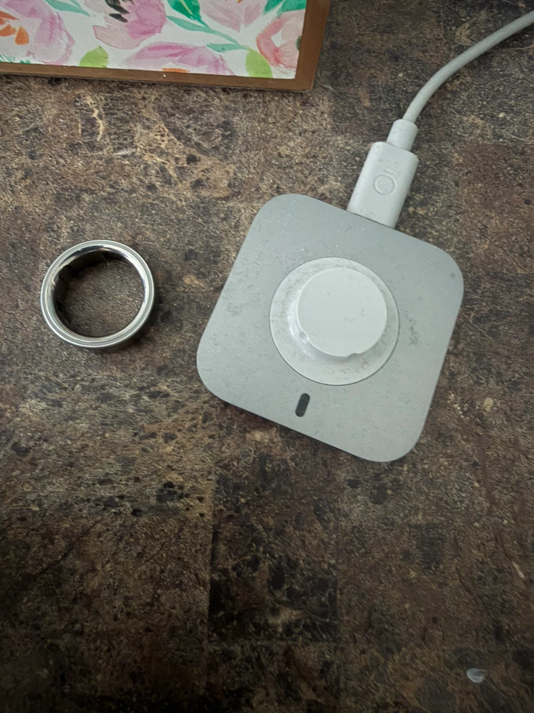 Oura ring 4 size 9 brushed metal - photo 2