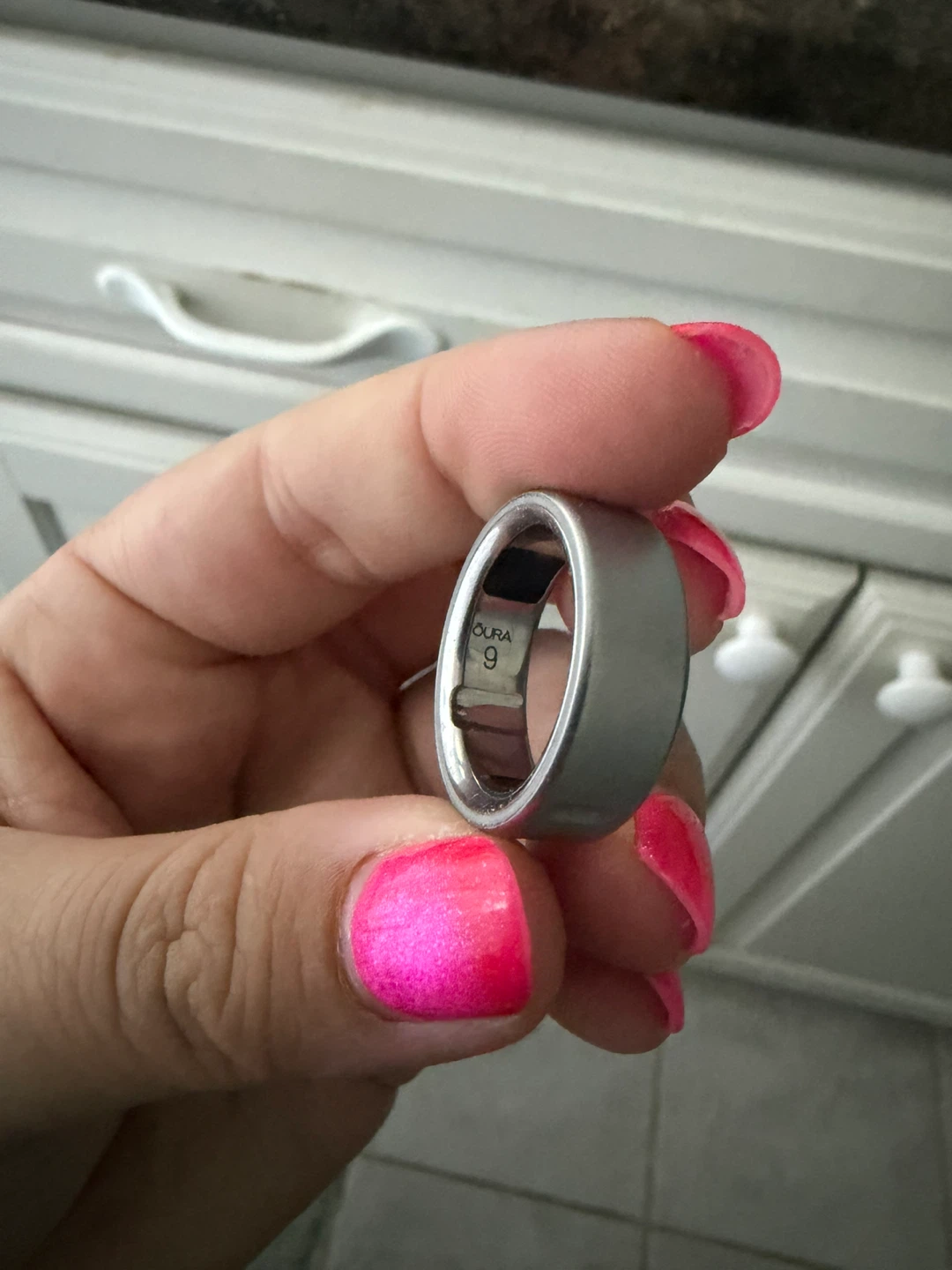 Oura ring 4 size 9 brushed metal - photo 3