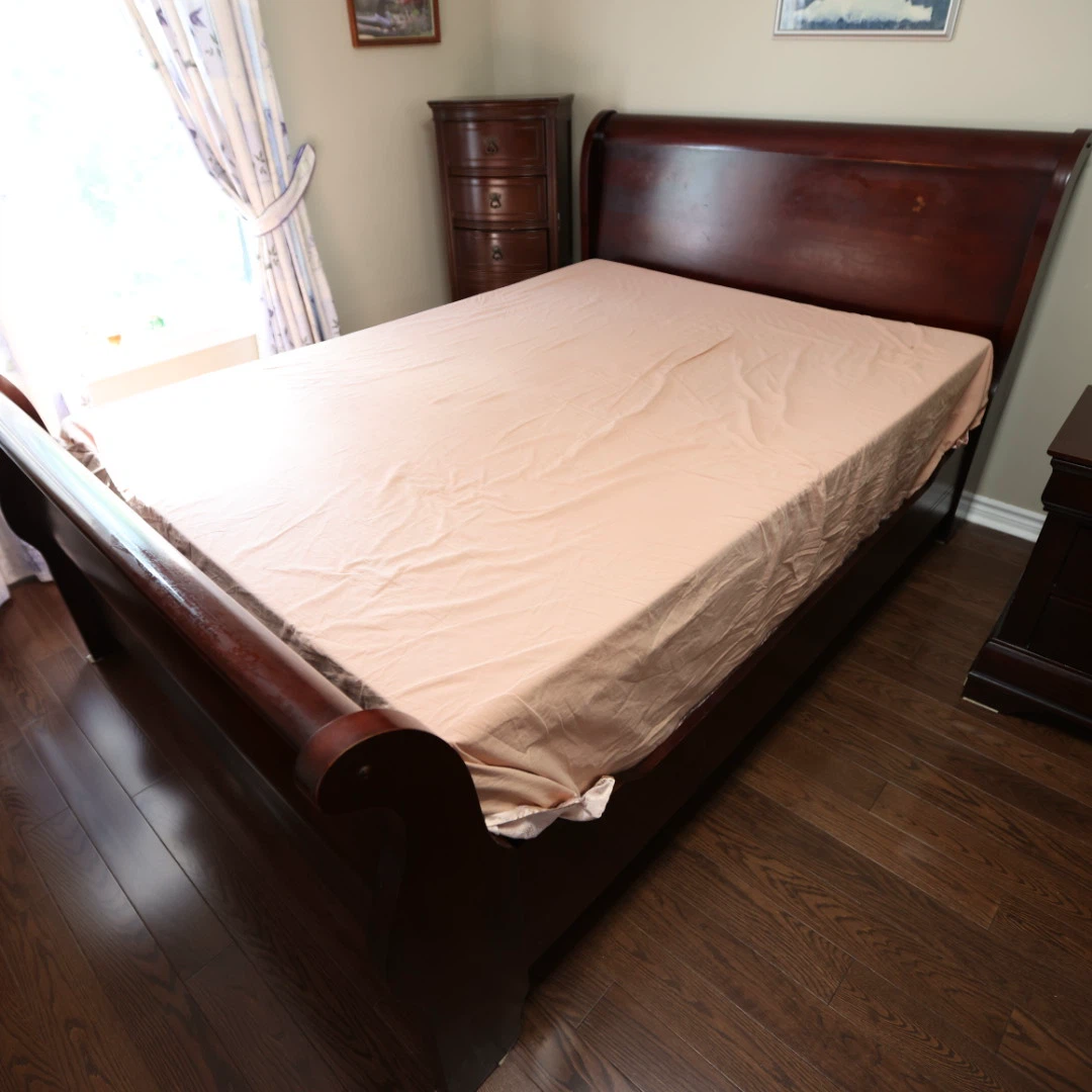 The Bombay Company Dark Wood Sleigh Bed Frame - photo 3
