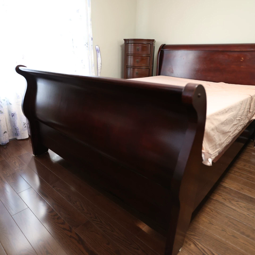 The Bombay Company Dark Wood Sleigh Bed Frame - photo 4