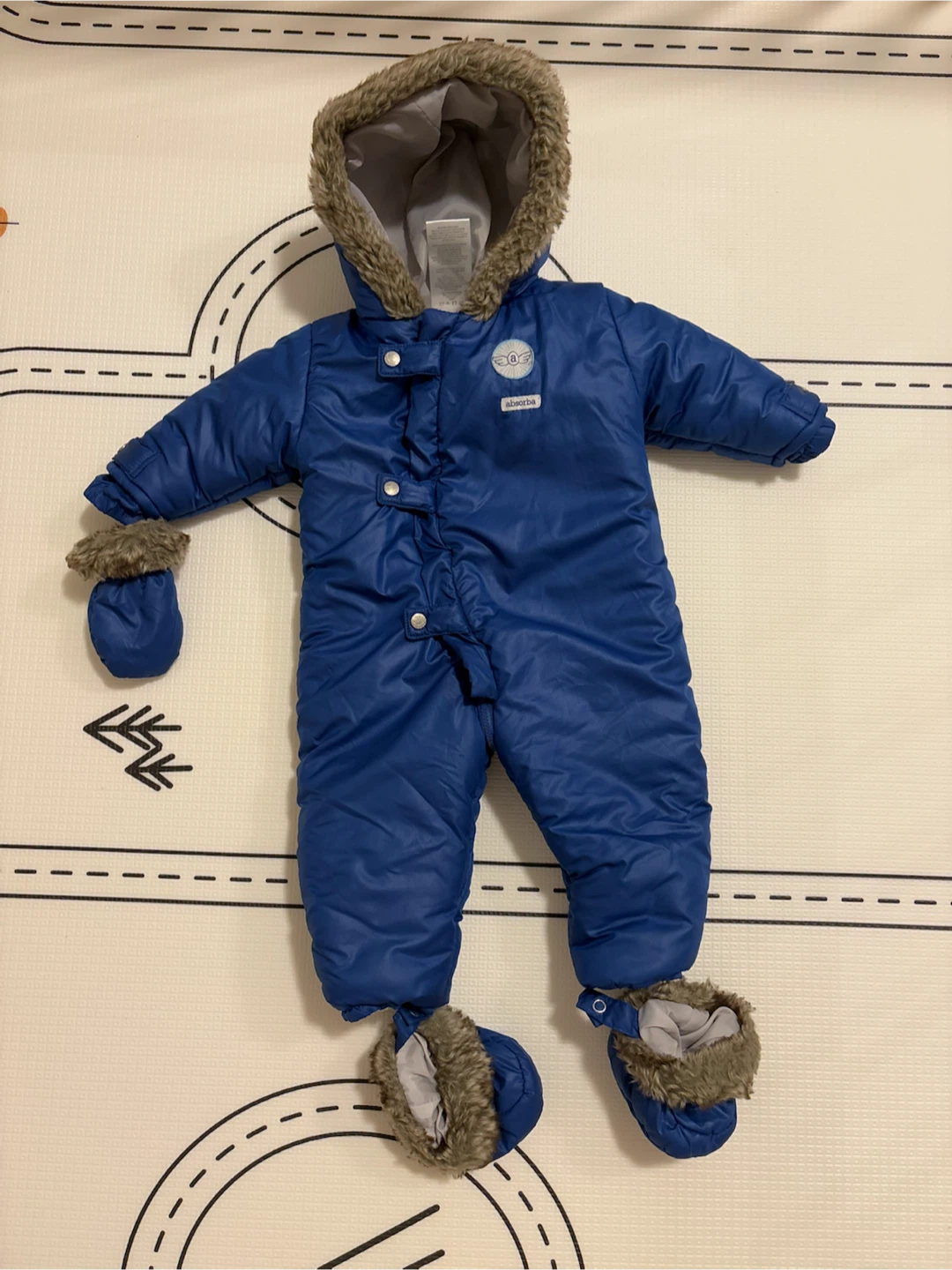 Absorba Baby Bunting Snowsuit 6-9M Blue