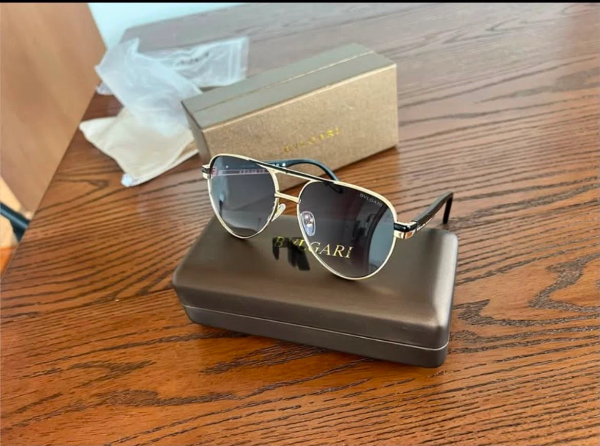 Bvlgari Aviator Sunglasses with Case and Box - photo 2
