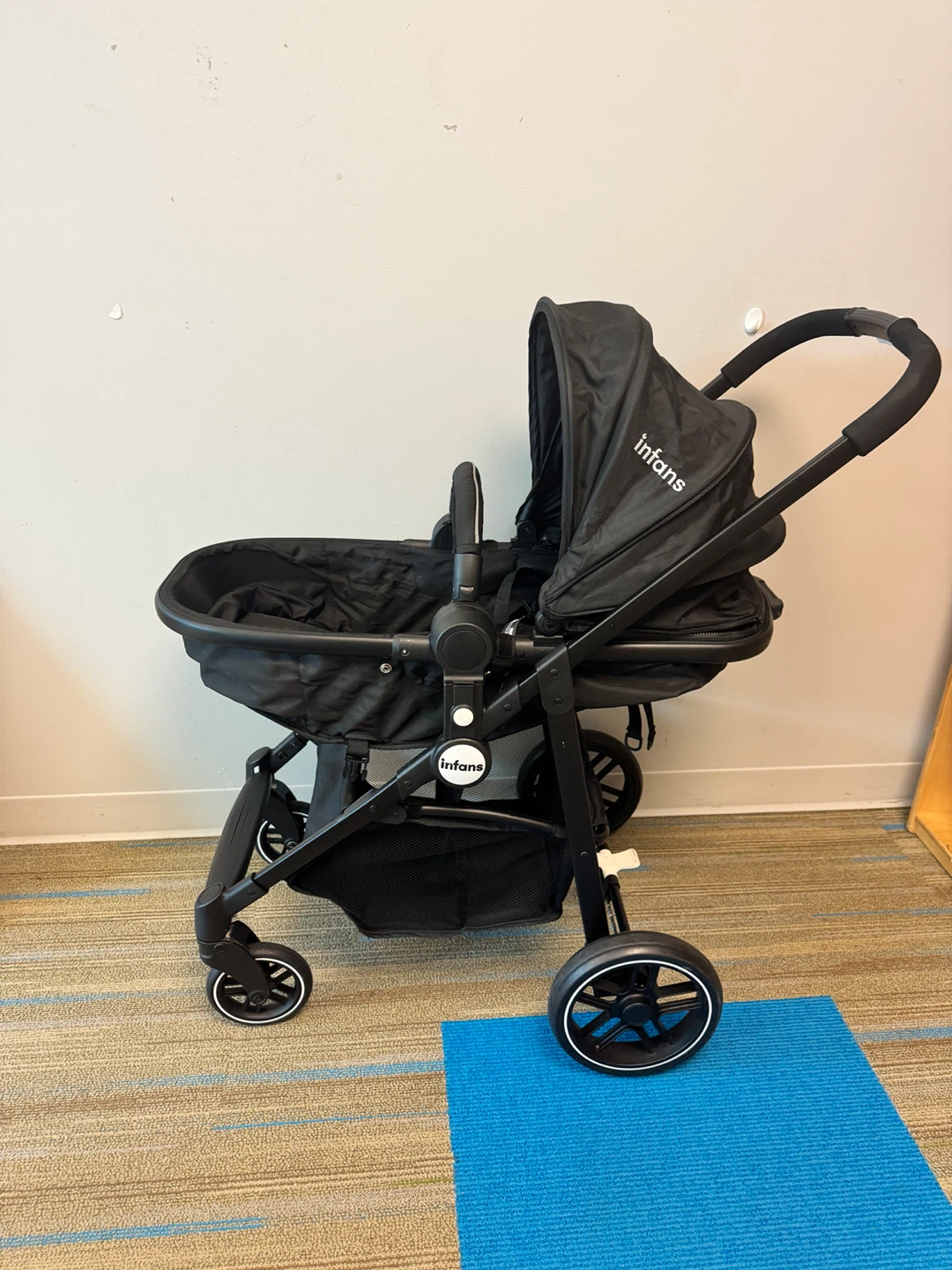 INFANS2-in-1BabyStroller,ReversibleBassinetStroller,Foldable