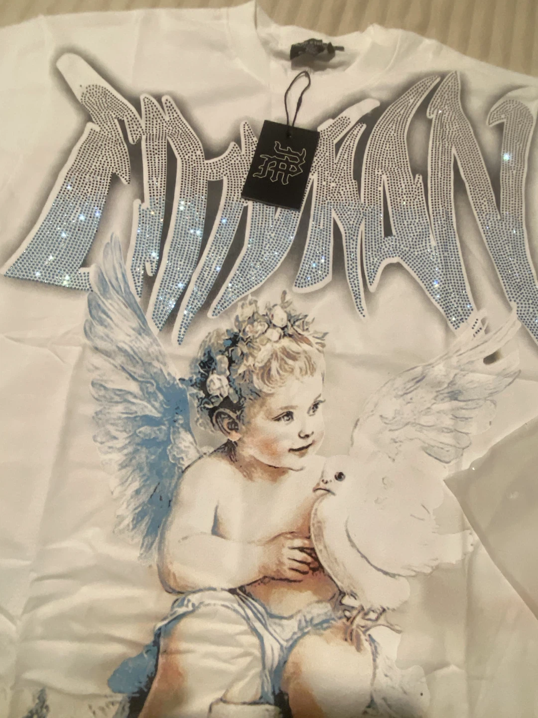 Mixed Emotion Rhinestone Graphic T-Shirt