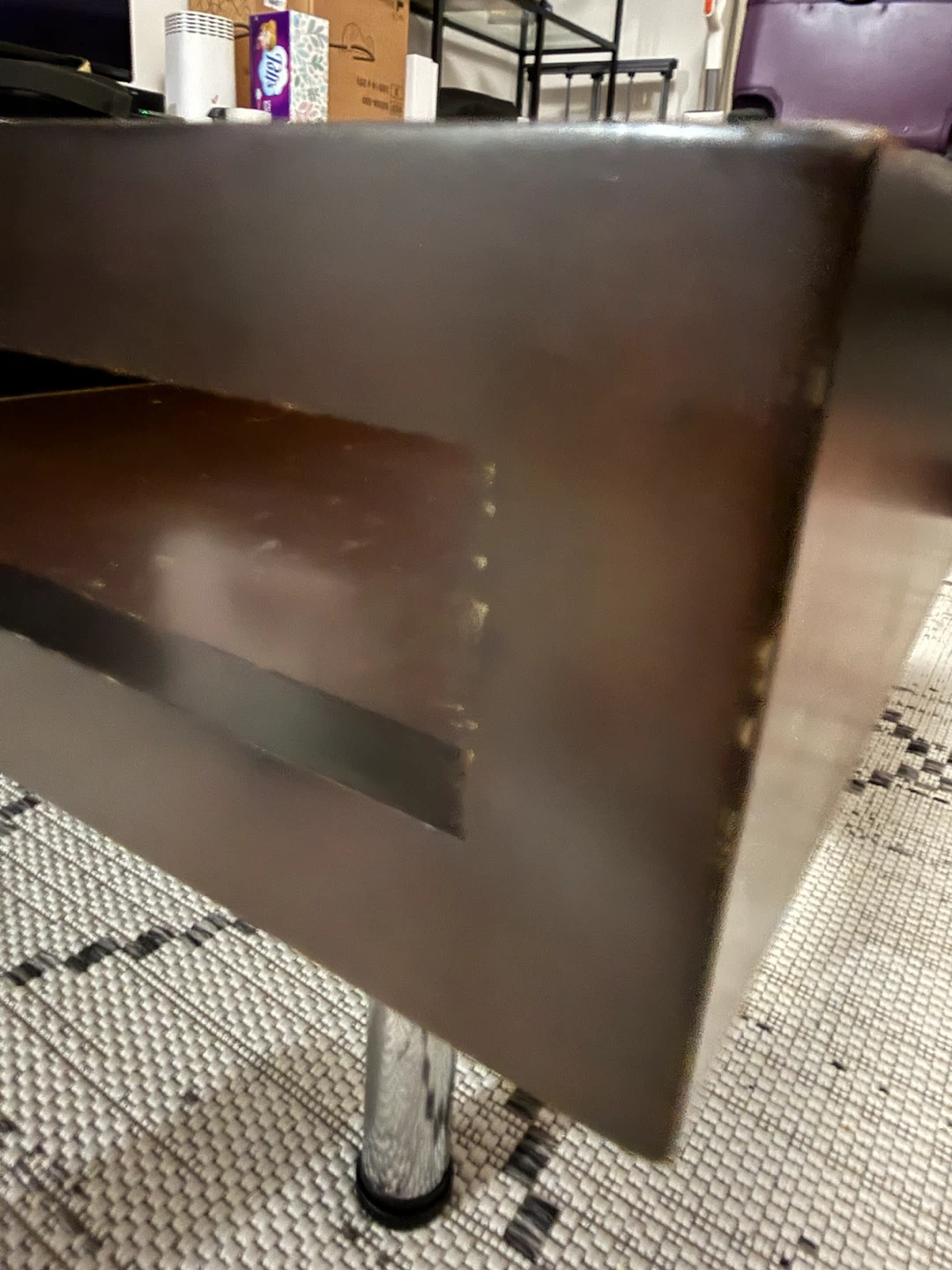 Coffee table with storage cubes - photo 5