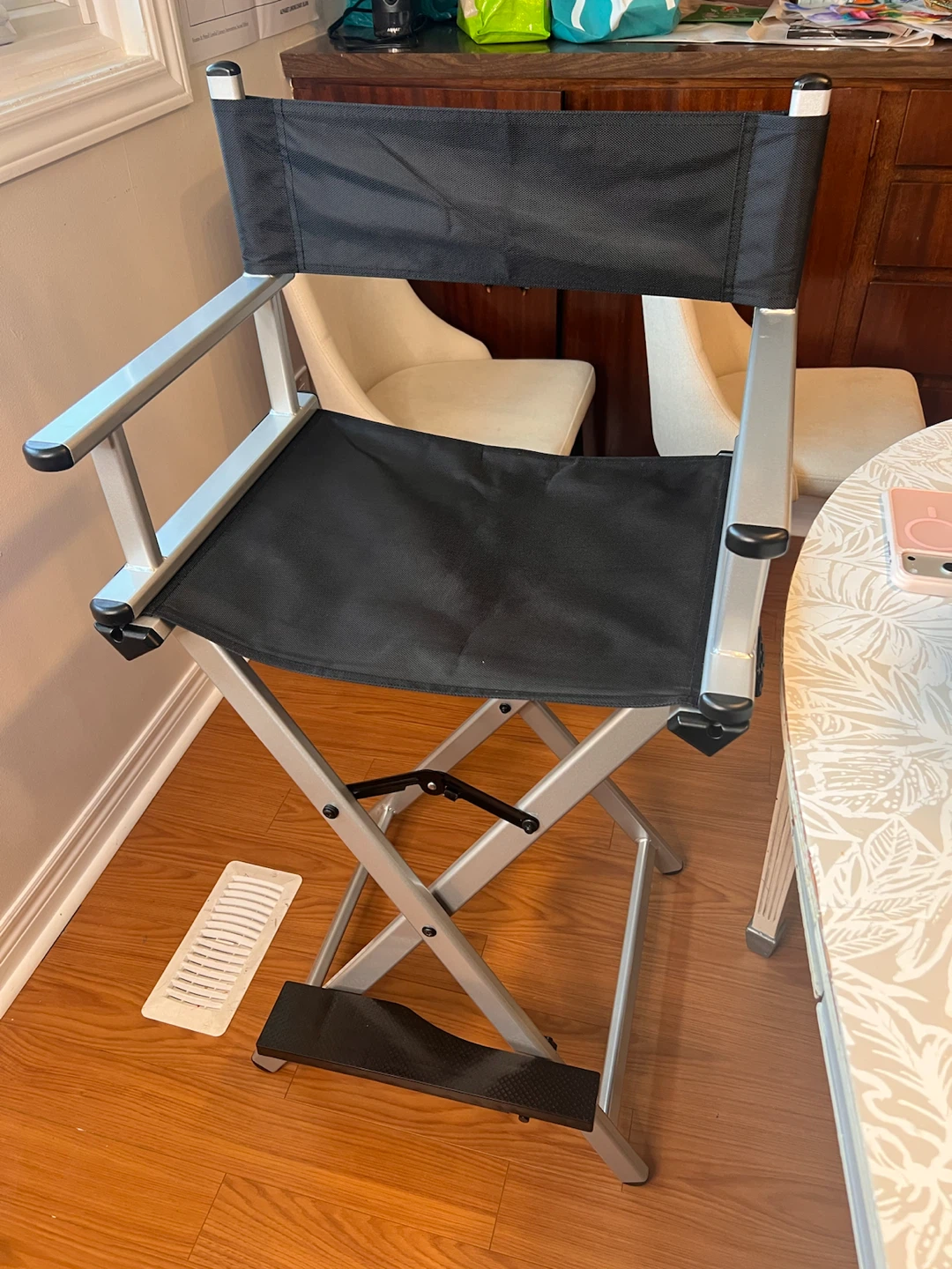 Makeup artist/ director Chair Black Canvas