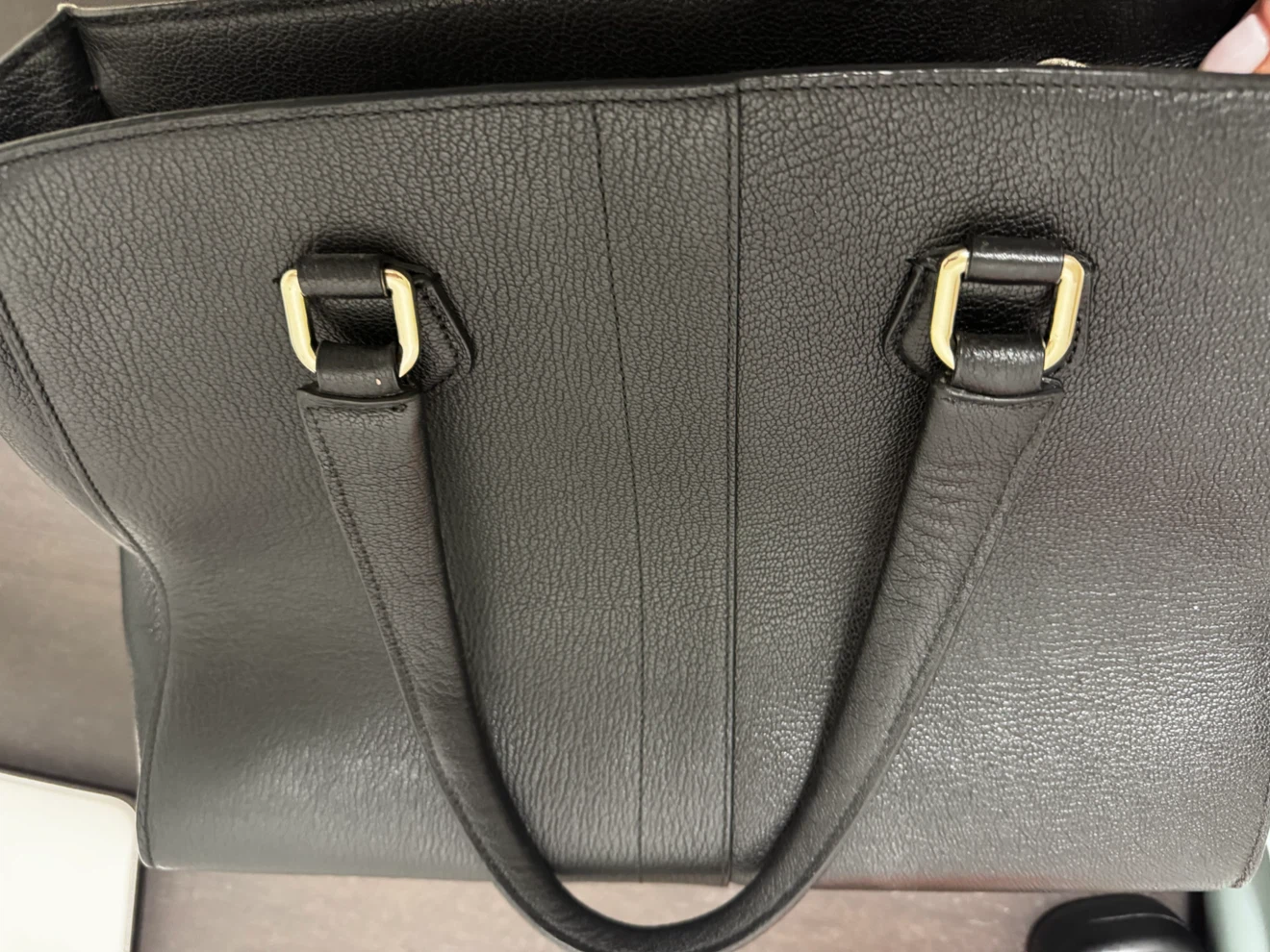 Cole Haan Black Leather Structured Bag - photo 4