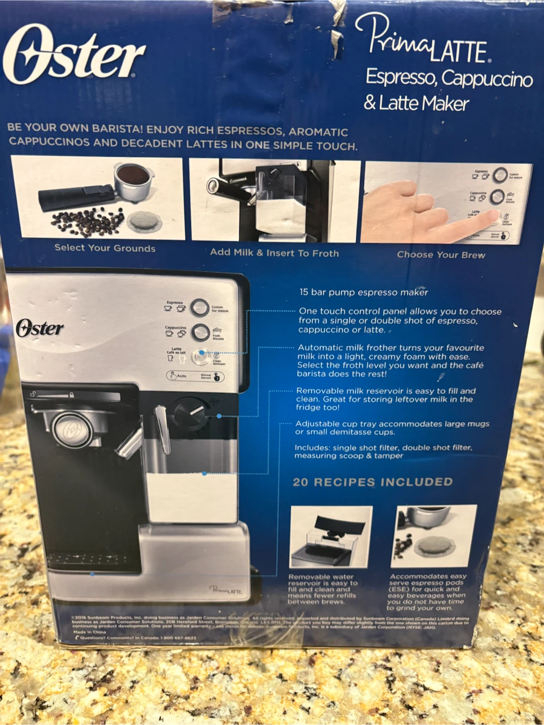 Oster PrimaLatte Espresso, Cappuccino & Latte Maker - photo 4