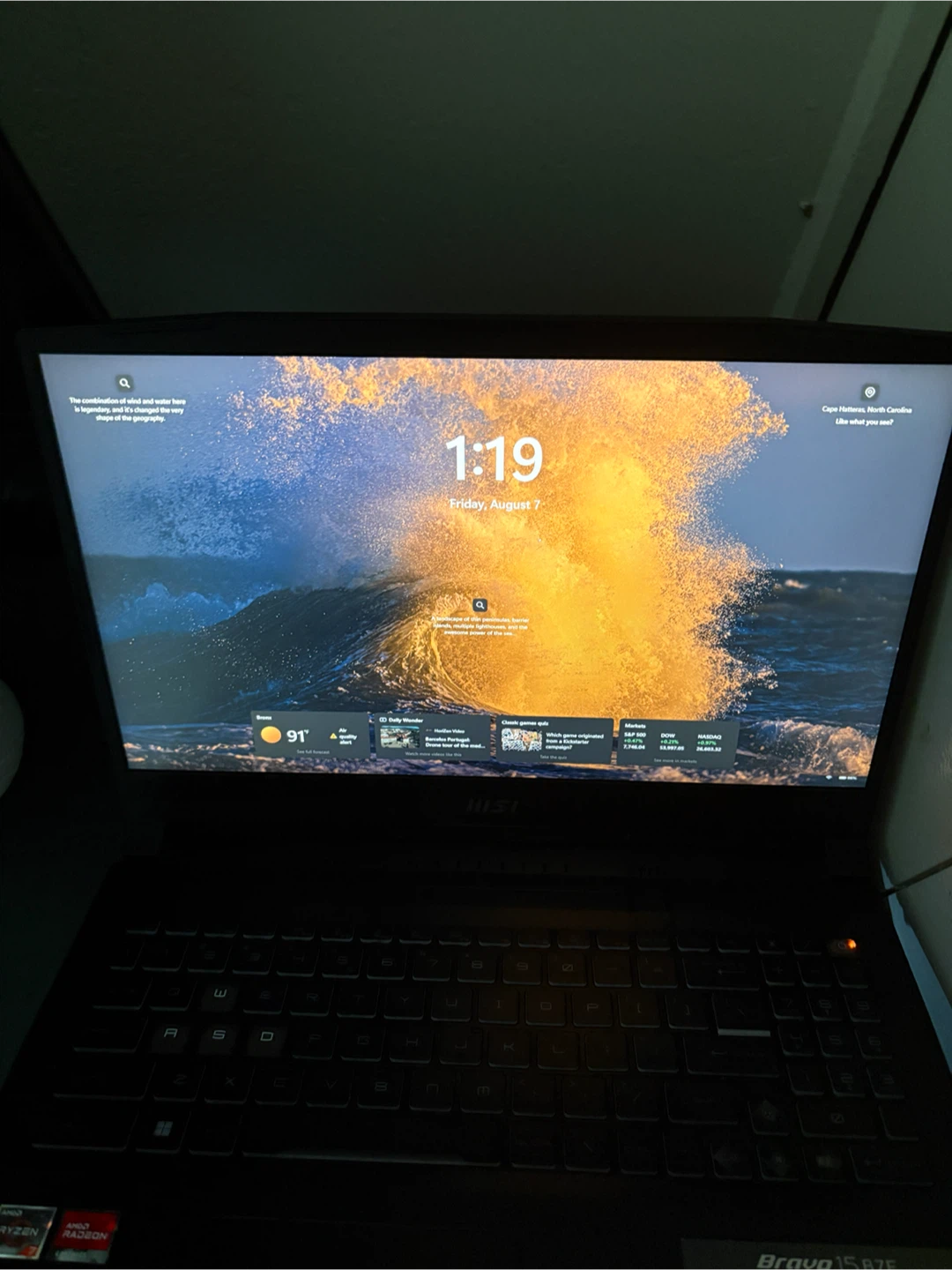 MSI Laptop AMD Ryzen 7 7735HS RTX 680M 16GB RAM 512GB SSD - photo 3