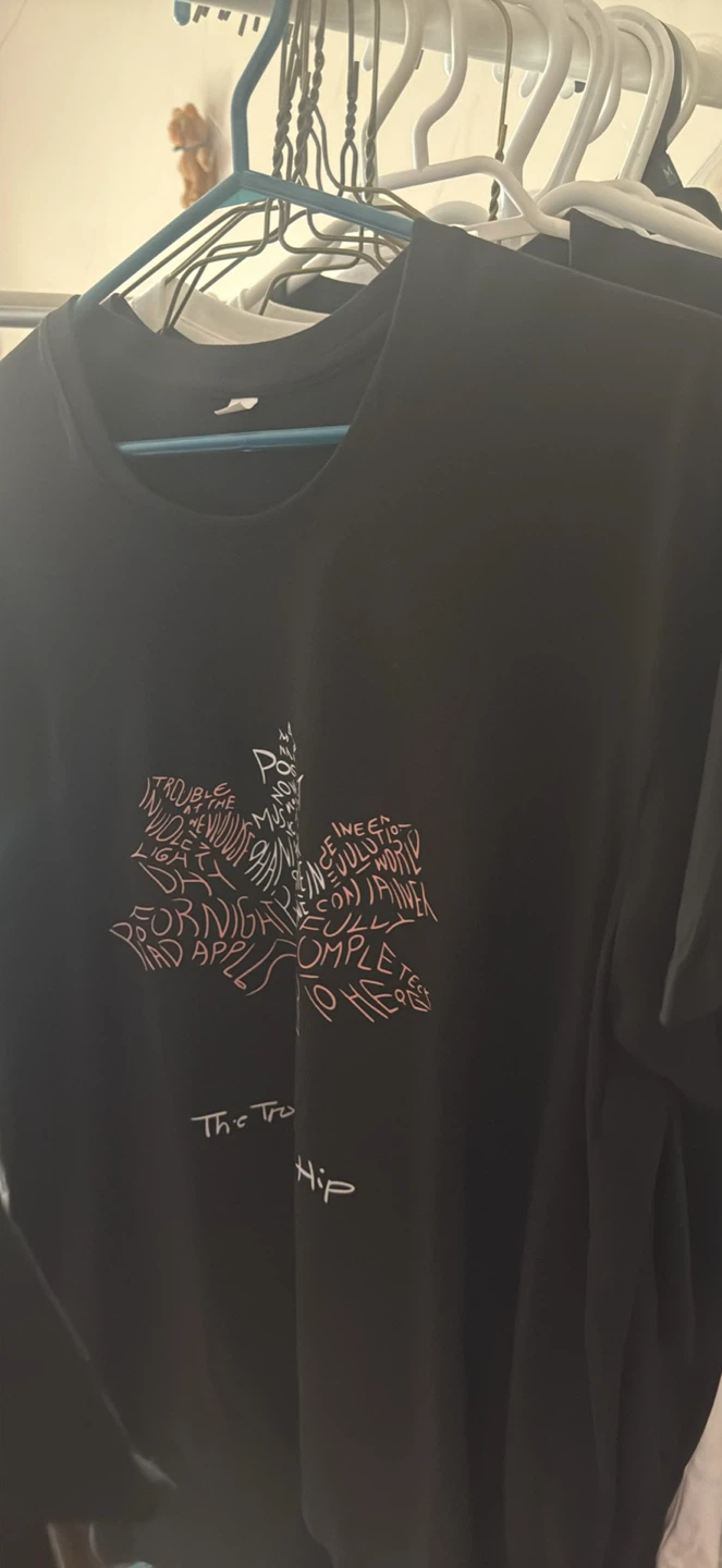 Black T-Shirt with Graphic Design