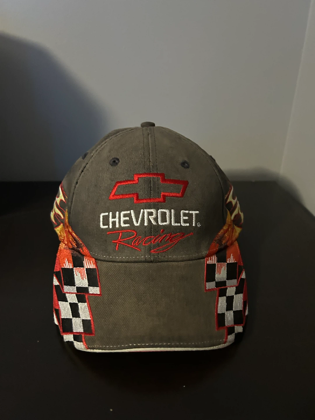 Chevrolet Racing Flames and Checkers Baseball Cap